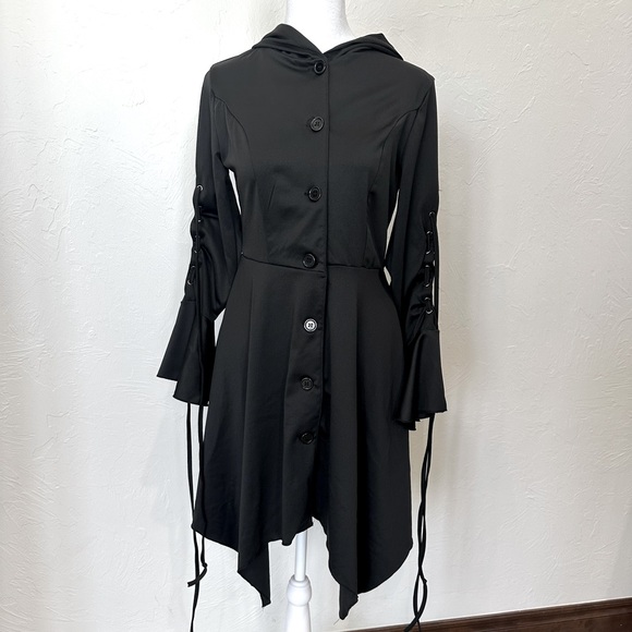 Women’s High-Low Hooded Cloak Size Small - Picture 1 of 5